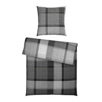 BETTWÄSCHE Flanell 155/220 cm  - Grau, Textil (155/220cm) - Novel