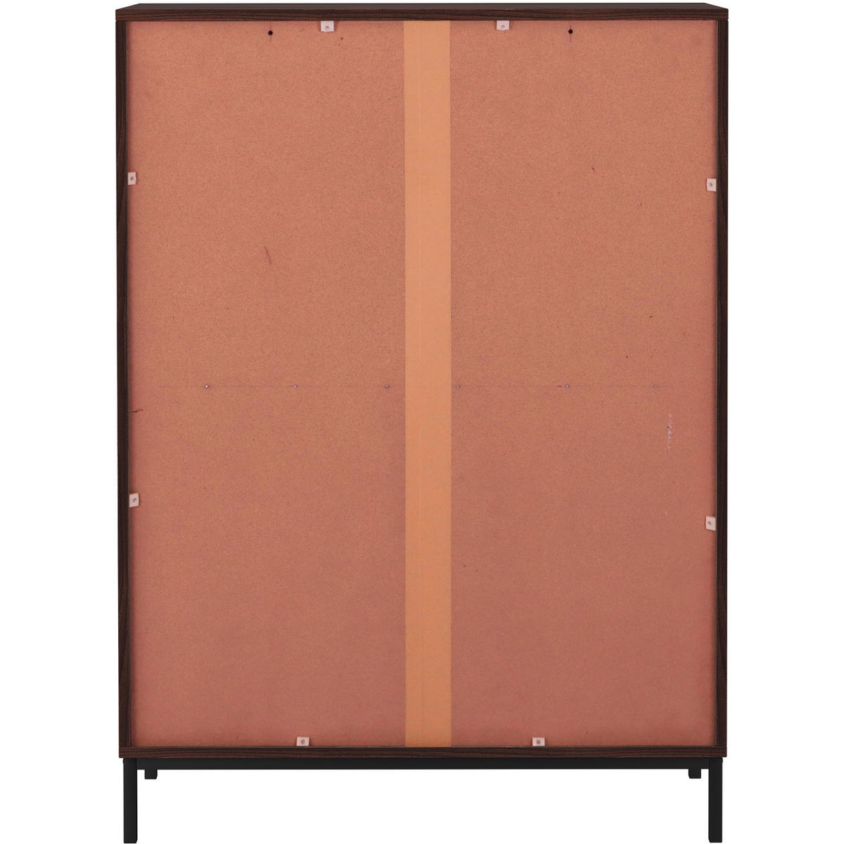 HIGHBOARD  in 80/110/35 cm  - Schwarz/Braun, Design, Holzwerkstoff/Metall (80/110/35cm) - MID.YOU