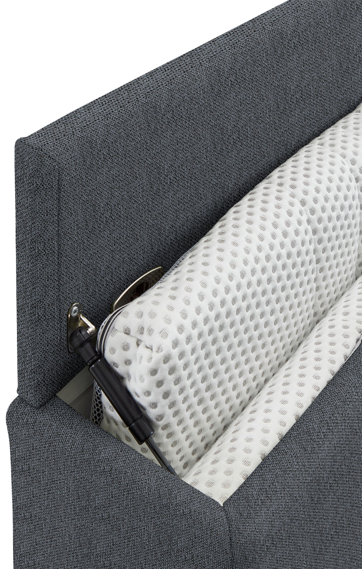SCHLAFSOFA Flachgewebe Anthrazit haustierfreundlicher Bezug, Armteil rechts, Armteil links, Bettfunktion erhältlich, Schlafen auf Sitzhöhe, Stoffauswahl  - Anthrazit/Schwarz, Konventionell, Textil/Metall (232/77/116cm) - Dieter Knoll