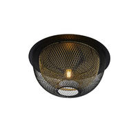DECKENLEUCHTE  40/21 cm    - Goldfarben/Schwarz, Basics, Metall (40/21cm)