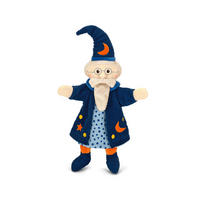 HANDPUPPE Zauberer - Blau/Gelb, Basics, Textil (29/27/9cm) - Sterntaler