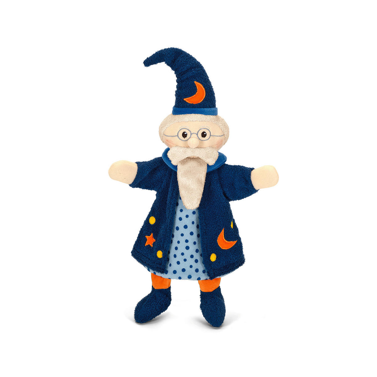 HANDPUPPE Zauberer - Blau/Gelb, Basics, Textil (29/27/9cm) - Sterntaler