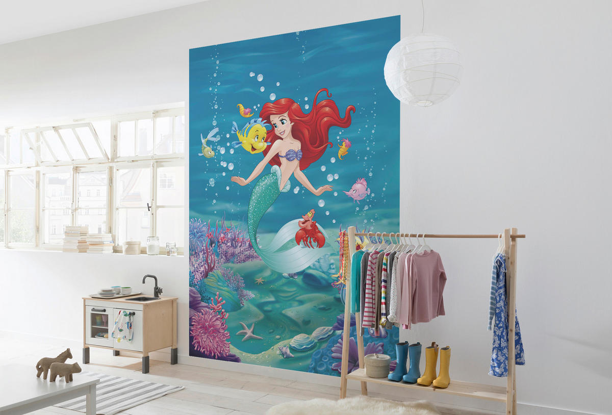 FOTOTAPETE Prinzessin Arielle  - Design, Papier (184/254cm) - Disney
