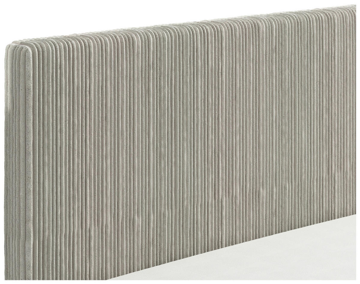 ÁGY 160/200 cm  világosszürke, kasmírszínű  - világosszürke/kasmírszínű, Konventionell, faalapú anyag/textil (160/200cm) - Ti'me