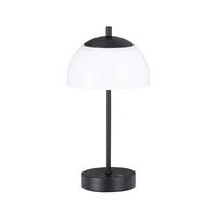 AKKU-TISCHLEUCHTE Riva 18/35 cm   - Sandfarben/Schwarz, KONVENTIONELL, Kunststoff/Metall (18/35cm)