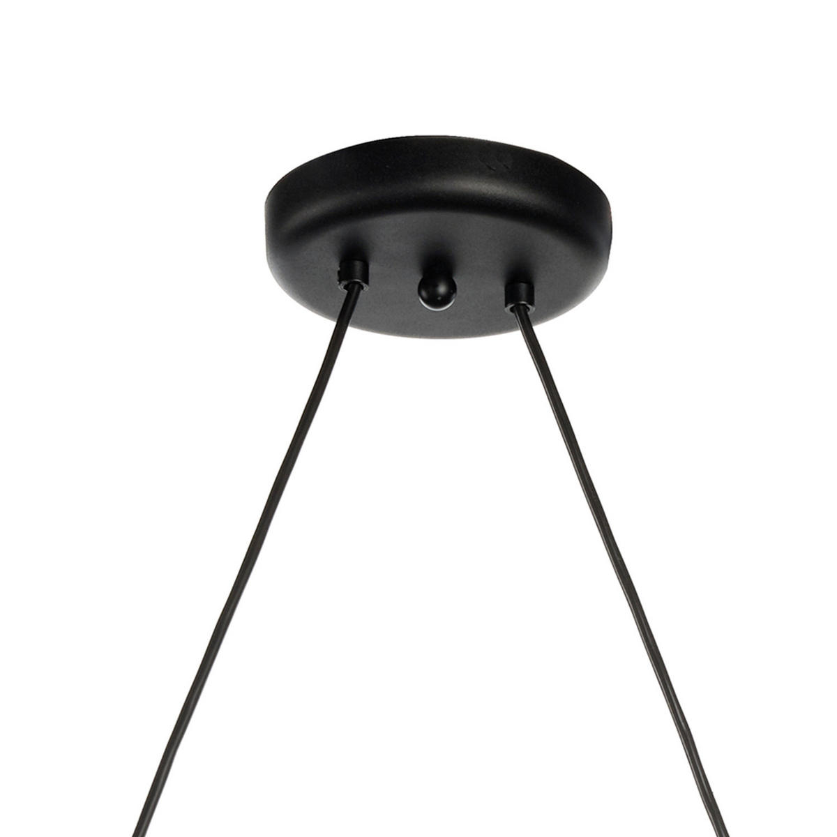 HÄNGELEUCHTE 60/24/90 cm  - Hellbraun/Schwarz, Basics, Holz/Metall (60/24/90cm)
