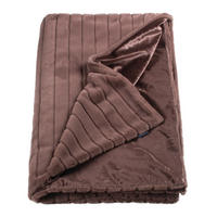 FELLDECKE Glam 130/170 cm  - Schlammfarben/Fango, Basics, Textil (130/170cm) - Joop!