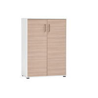 AKTENSCHRANK Weiß, Beige  - Beige/Weiß, MODERN, Holzwerkstoff (80,1/113,4/38,2cm) - MID.YOU