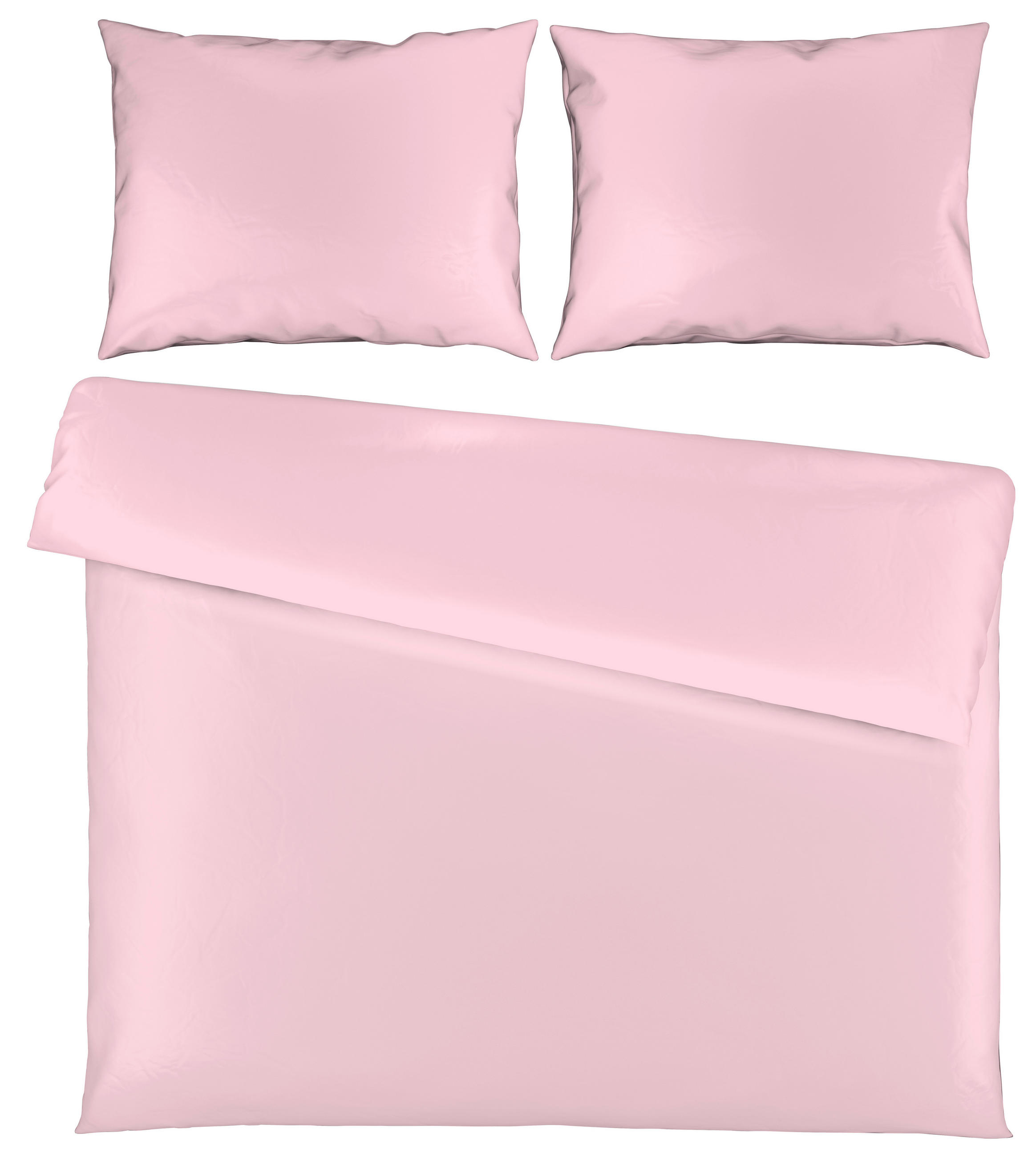 POSTELJNINA SENA 200/200 cm saten roza  - roza, Basics, tekstil (200/200cm) - Novel