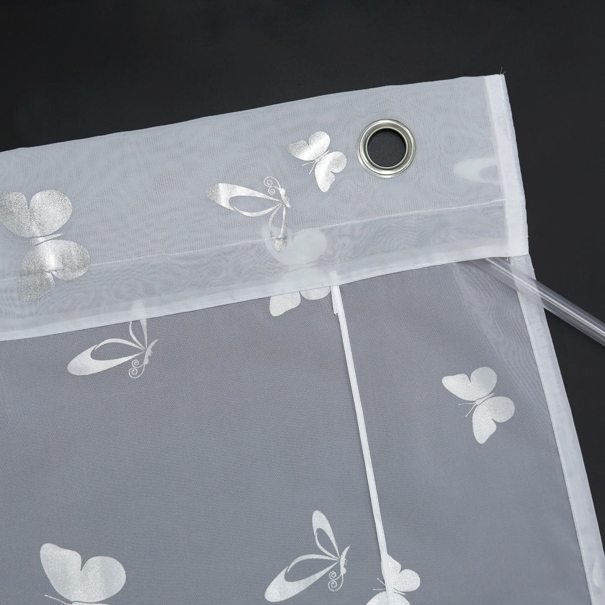 FALTROLLO  transparent  100/130 cm    - Weiß Hochglanz, Basics, Textil (100/130cm) - Joyswahl