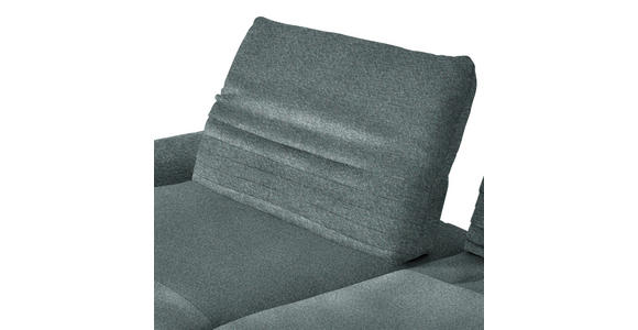 ECKSOFA  in Bouclé Graublau  170-195/280 cm  - Graublau/Schwarz, Design, Textil/Metall (170-195/280cm) - Dieter Knoll