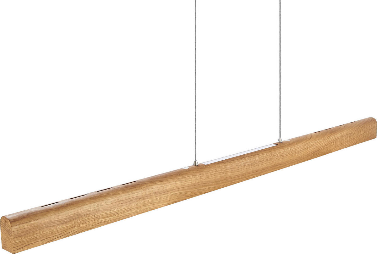 LED-HÄNGELEUCHTE Emilia 121/95-160 cm   - Natur, Holz (121/95-160cm) - Herzblut