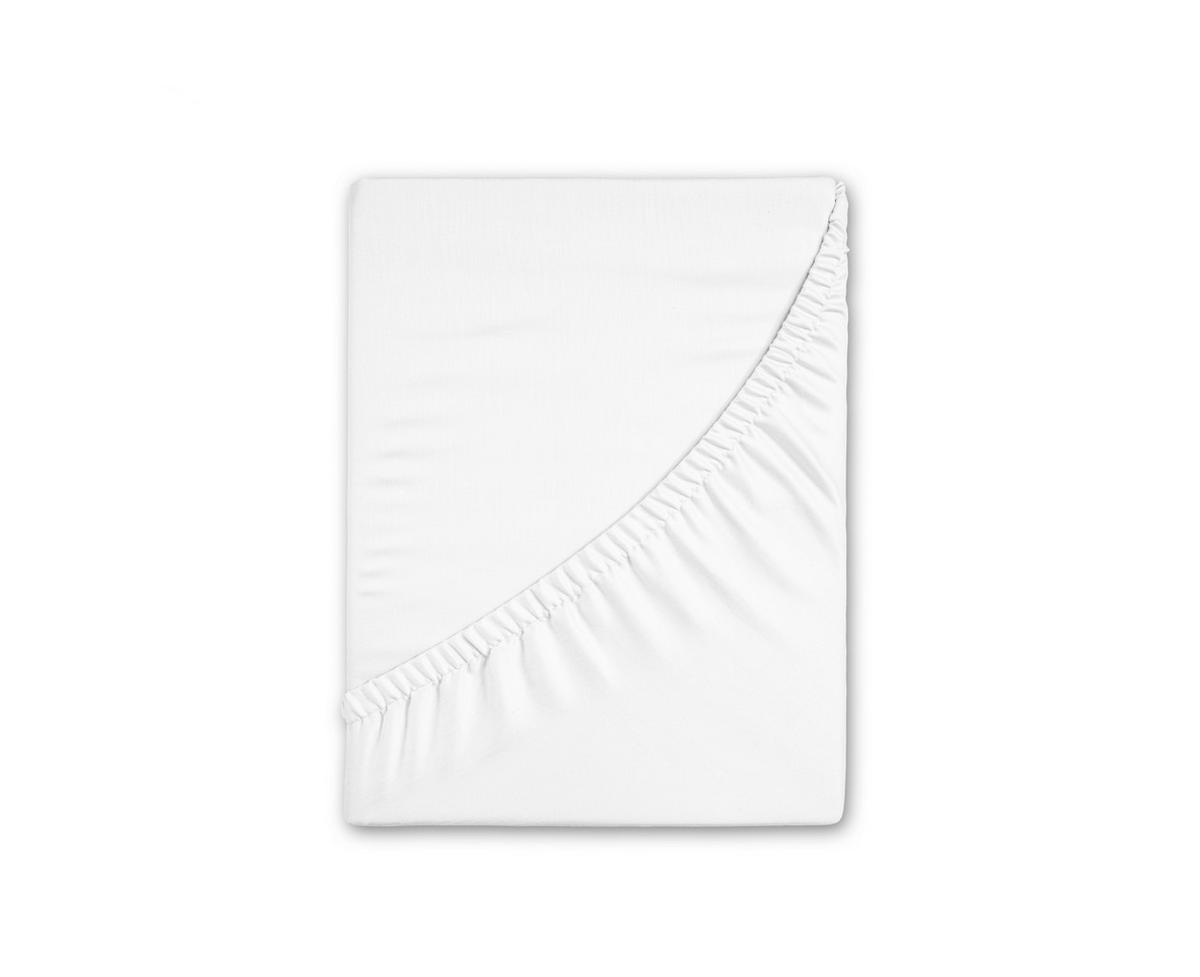 SPANNLEINTUCH 180/220 cm Jersey  - Weiß, Basics, Textil (180/220cm)