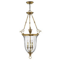 HÄNGLAMPA Cambridge 58/124 cm  - mässingsfärgad, Romantik / Lanthus, metall (58/124cm) - Elstead Lighting