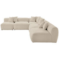 HÖRNSOFFA i flatväv, teddy tyg beige  - beige, Trend, textil (300/315cm) - Livetastic