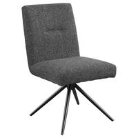STUHL - Anthrazit/Schwarz, Design, Textil/Metall (51,5/92,5/65cm) - SetOne by Musterring