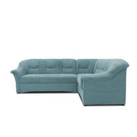 ECKSOFA Petrol Mikrofaser  - Petrol/Schwarz, KONVENTIONELL, Kunststoff/Textil (240/190cm) - MID.YOU