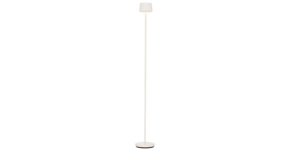 AKKU-STEHLEUCHTE 16/120 cm - Weiß, Design, Kunststoff/Metall (16/120cm) - Dieter Knoll