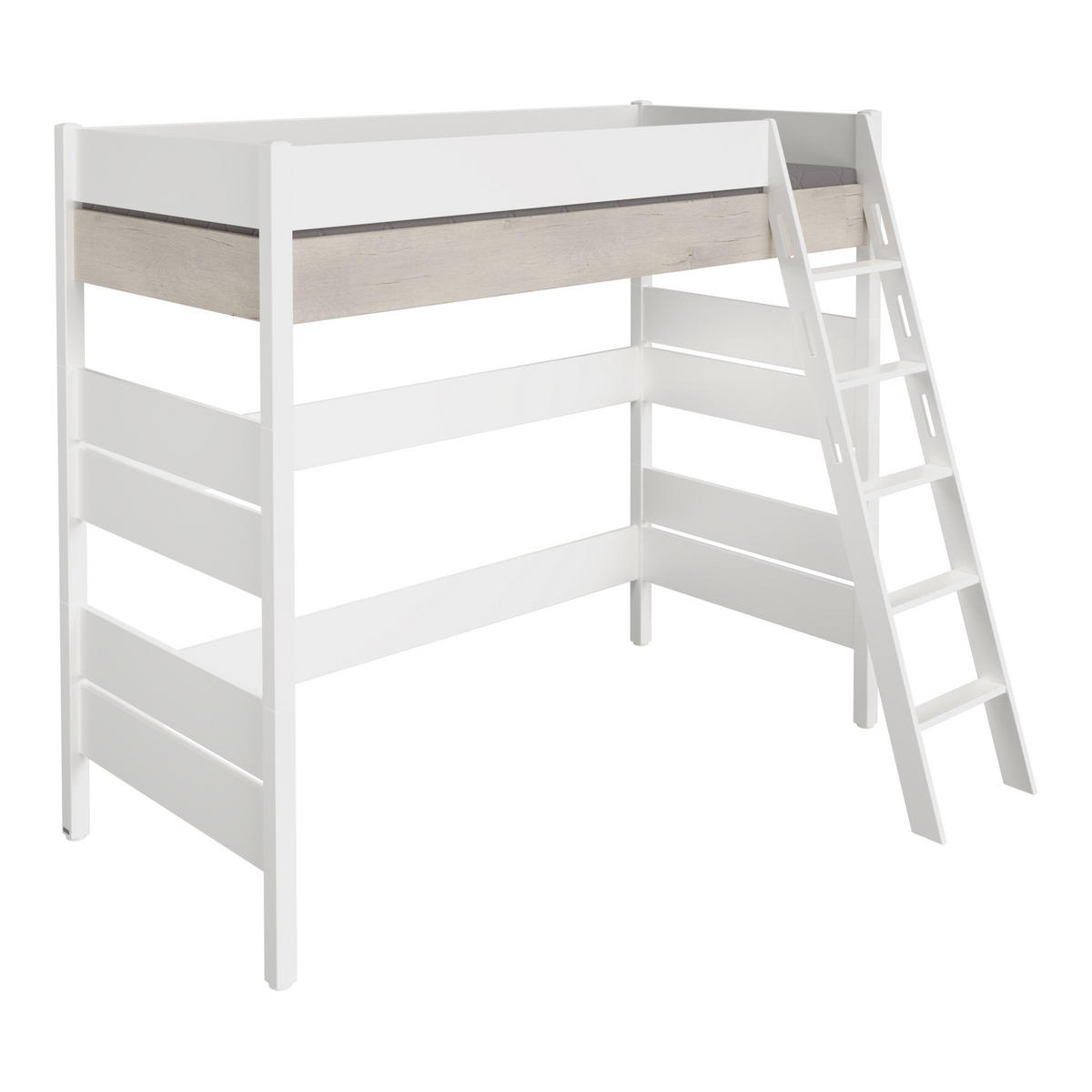 HOCHBETT 120/200 cm  - Eichefarben/Weiß, Basics, Holzwerkstoff (120/200cm) - Paidi