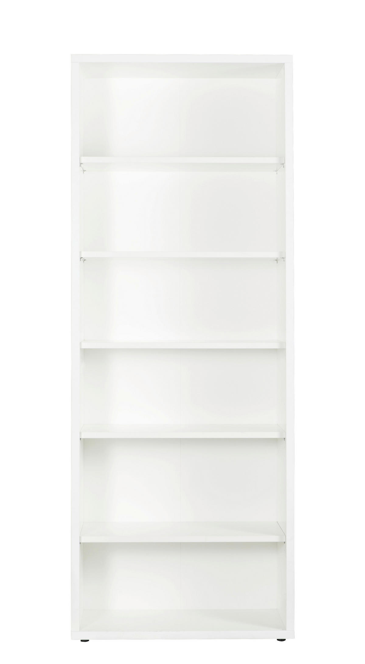 REGÁL NA ŠANÓNY, biela s vysokým leskom, 81,6/217/35,7 cm - biela s vysokým leskom, Konventionell, kompozitné drevo (81,6/217/35,7cm) - Carryhome