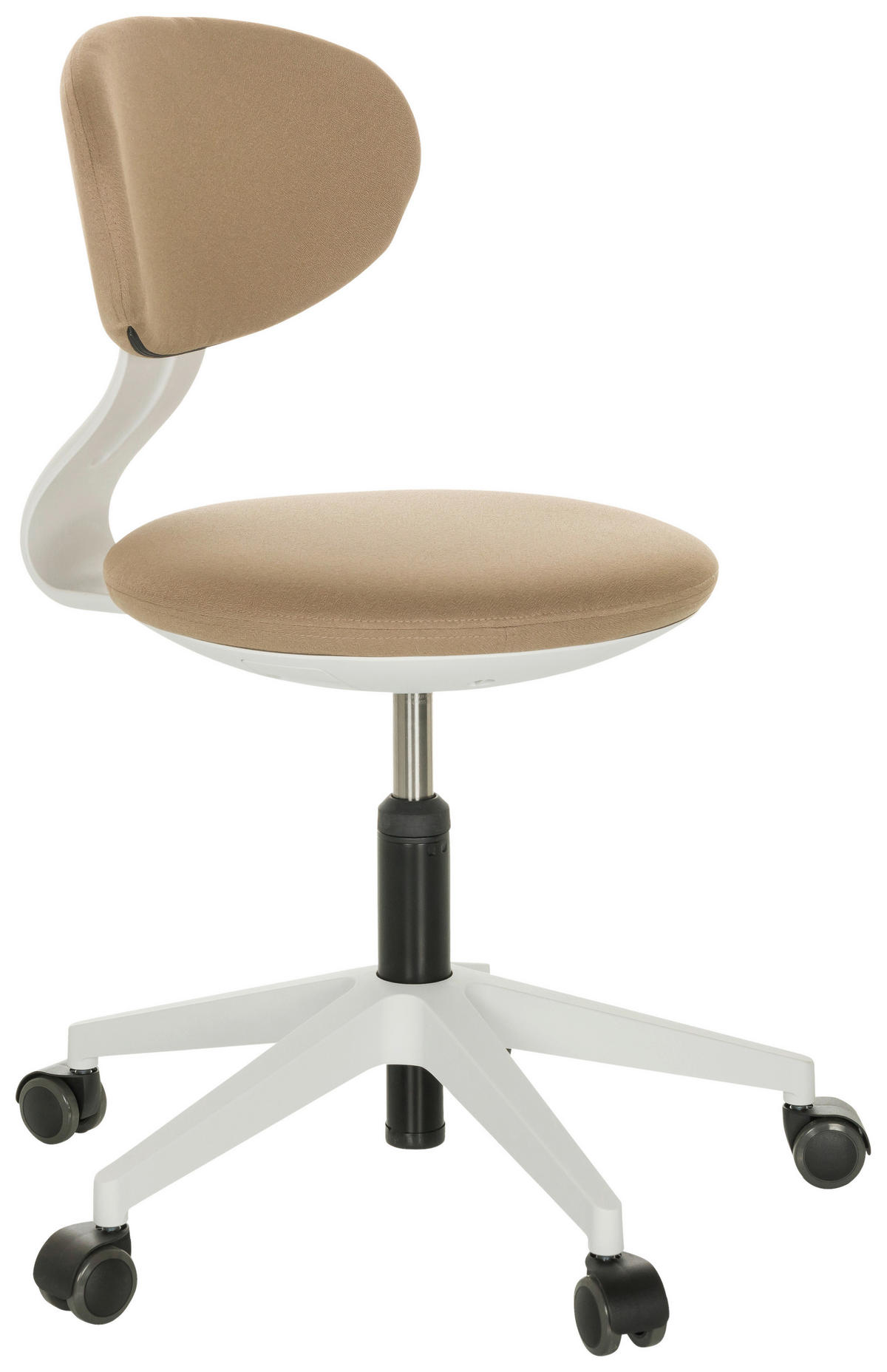 JUGENDDREHSTUHL  in Beige  - Beige/Weiß, Basics, Kunststoff/Textil (42/66-87/52cm) - MID.YOU