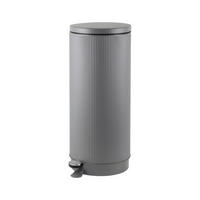 ABFALLEIMER 30 L  - Chromfarben/Edelstahlfarben, Basics, Kunststoff/Metall (29/65,5/38,5cm) - Novel