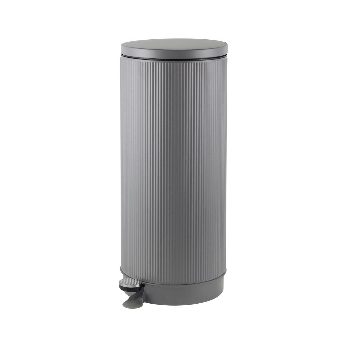 ABFALLEIMER 30 L  - Chromfarben/Edelstahlfarben, Basics, Kunststoff/Metall (29/65,5/38,5cm) - Novel
