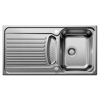 SPÜLE Tipo  - Edelstahlfarben, Basics, Metall (95/16/50cm) - Blanco