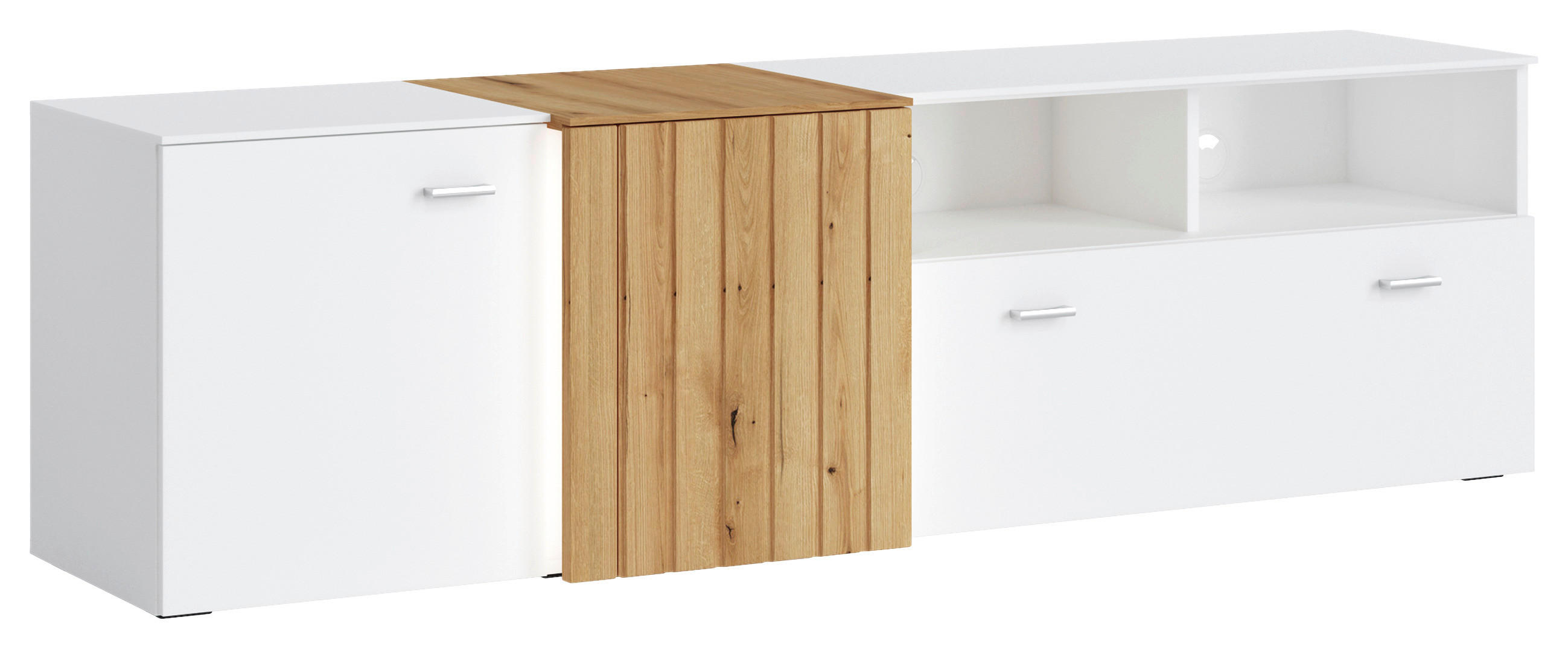 TV DIEL, 178/51/44 cm - Konventionell, kov/kompozitné drevo (178/51/44cm) - Hom`in