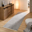 LÄUFER 80/250 cm Olivia Grau, Weiß  - Weiß/Grau, LIFESTYLE, Textil (80/250cm) - Novel
