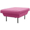 HOCKER Rosa  - Schwarz/Rosa, Design, Textil/Metall (70/45/70cm) - LOOKS by W.Joop