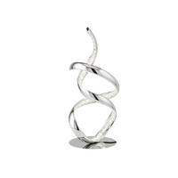 LED-BORDSLAMPA - kromfärg, Design, metall/glas (18.5/39.5cm)