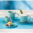 Feinsteinzeug DESSERTTELLER - Türkis, Basics (19.5/18cm) - ASA