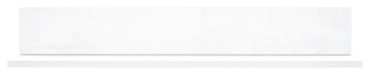 WANDBOARD  109/18/22 cm  - Weiß, Design, Glas/Holzwerkstoff (109/18/22cm) - Hom`in
