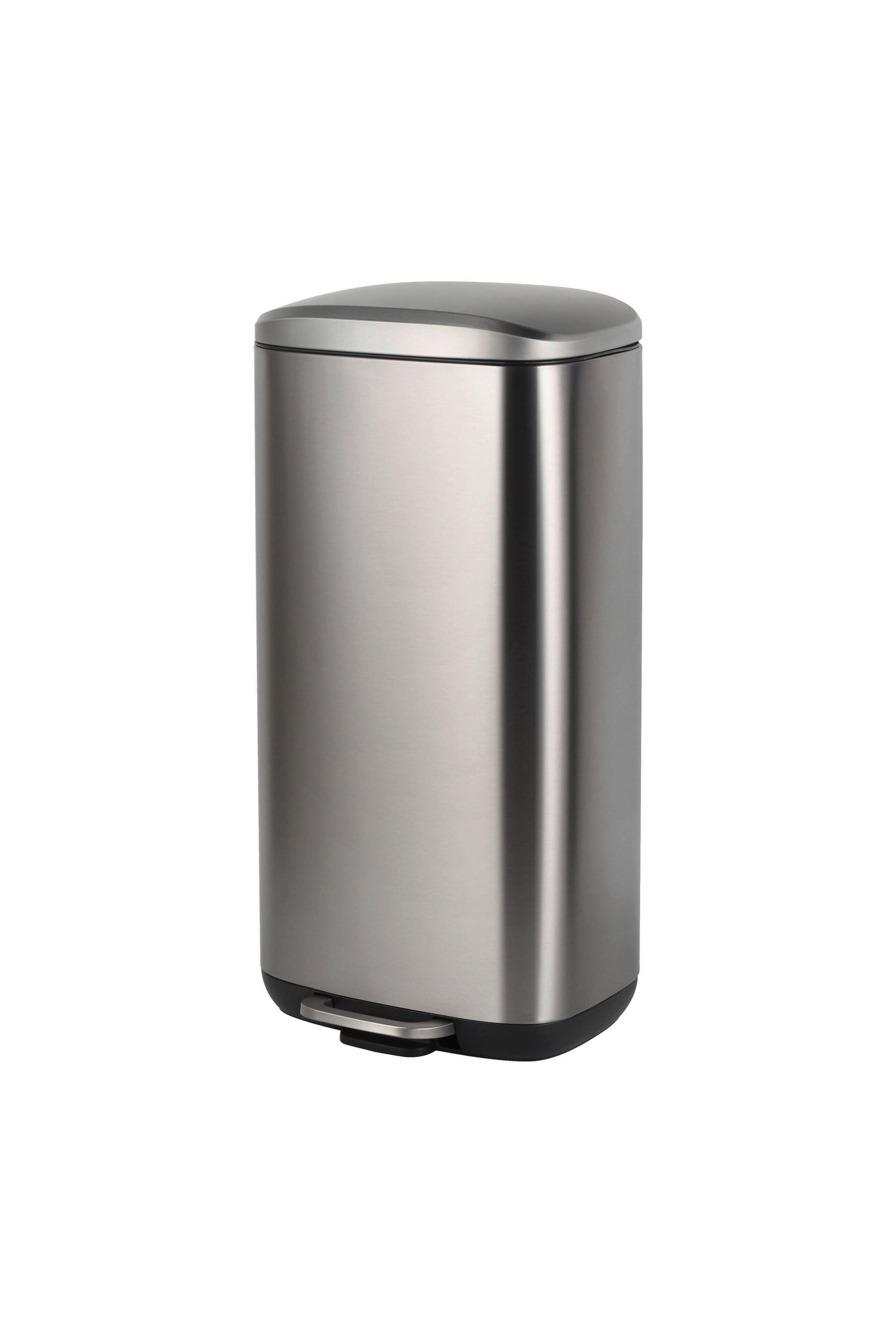 ABFALLEIMER 30 L  - Schwarz/Grau, Basics, Kunststoff/Metall (34,8/67,4/30,5cm) - Novel