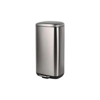 ABFALLEIMER 30 L  - Schwarz/Grau, Basics, Kunststoff/Metall (34,8/67,4/30,5cm) - Novel