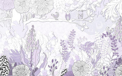 Xora Vliestapete Lila 400x250 cm