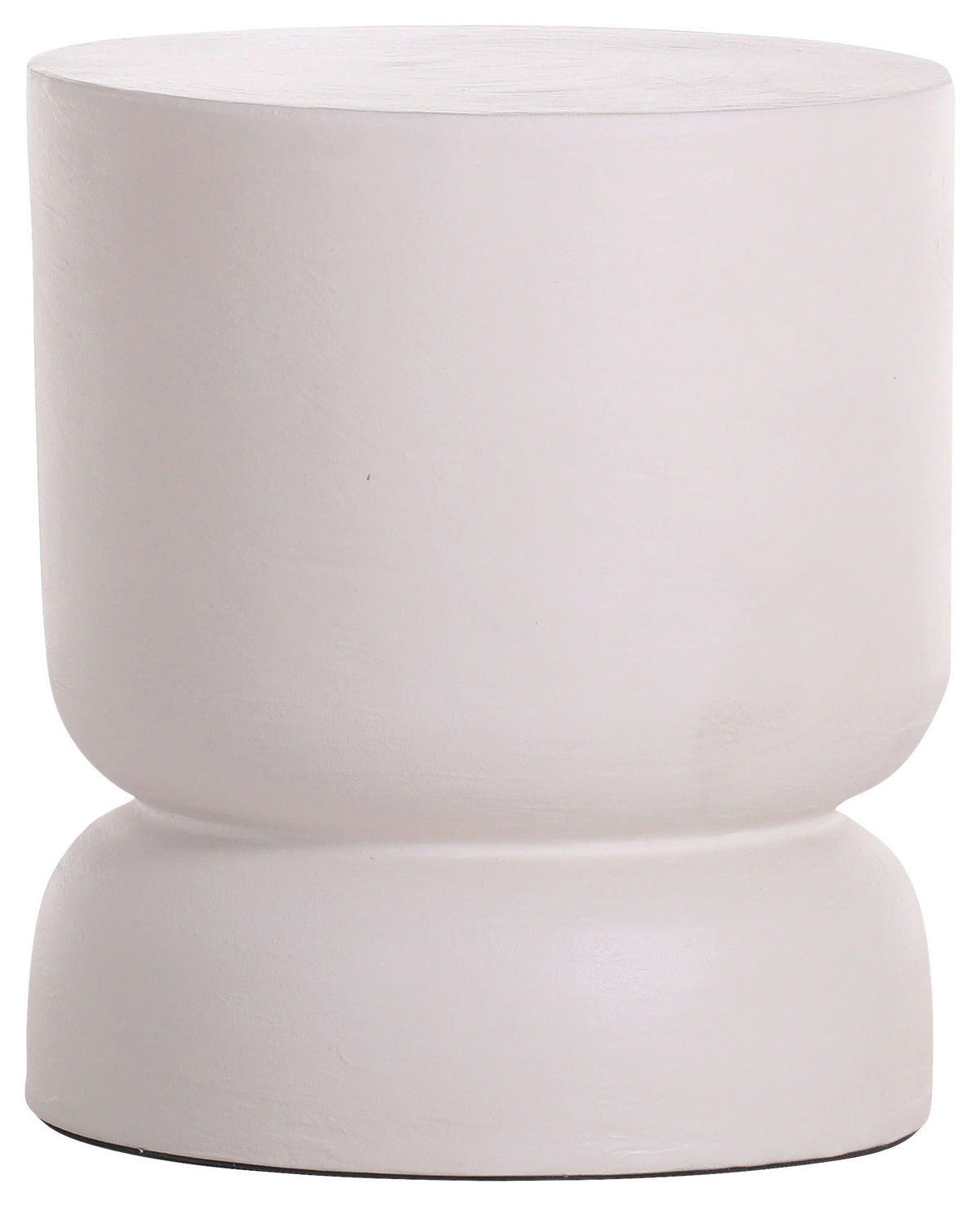 BEISTELLTISCH 40/40/46 cm Mangoholz massiv Beige rund  - Beige, Design, Holz/Holzwerkstoff (40/40/46cm) - Ambia Home