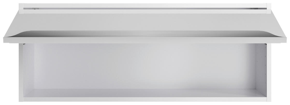 ECKKÜCHE 270/200 cm  in Weiß, Weiß Hochglanz  - Edelstahlfarben/Weiß Hochglanz, Basics, Holzwerkstoff/Metall (270/200cm) - Optifit