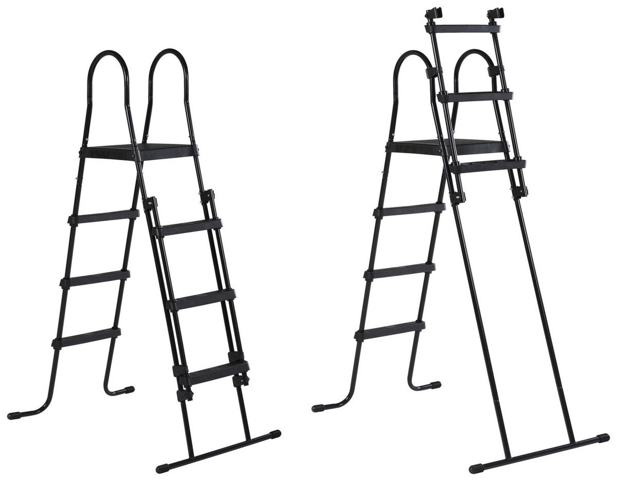 EXIT POOL STONE 427X122 STONE 427/122 cm  - Grau, KONVENTIONELL, Metall (427/122cm) - EXIT Toys
