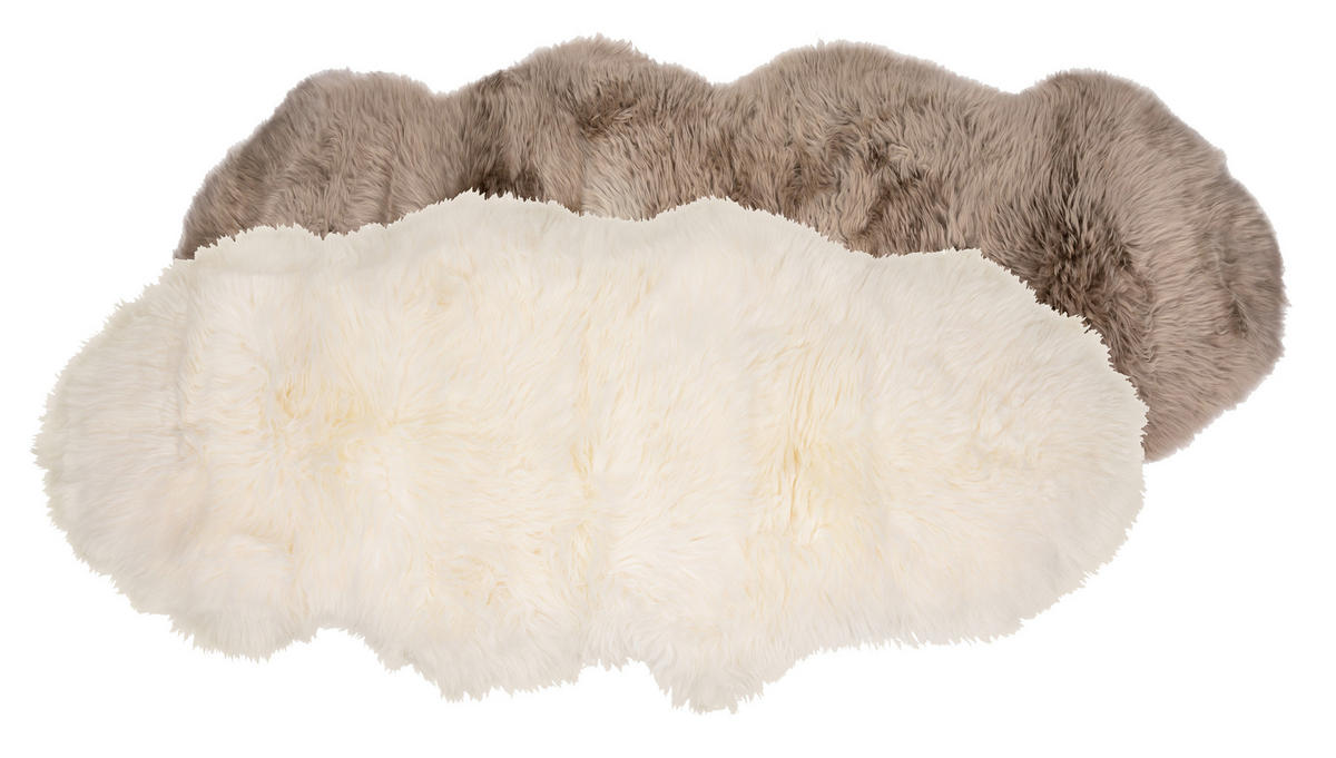 OVČJA KOŽA  Albany     65/145 cm    tkano  bela  - bela, Trend, krzno (65/145cm) - Linea Natura