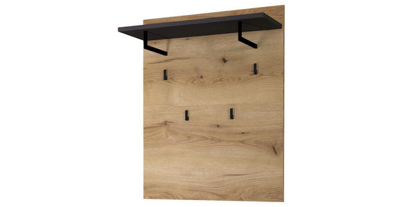 GARDEROBENPANEEL  in 80/100/30 cm  - Eichefarben/Graphitfarben, KONVENTIONELL, Holzwerkstoff (80/100/30cm) - Xora