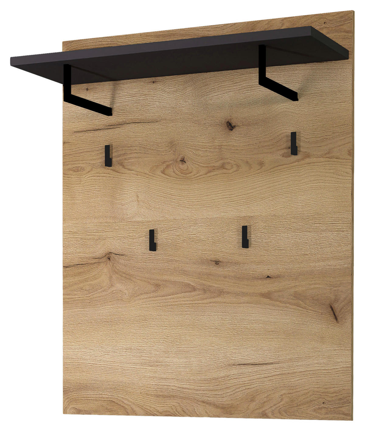 GARDEROBENPANEEL  in 80/100/30 cm  - Eichefarben/Graphitfarben, KONVENTIONELL, Holzwerkstoff (80/100/30cm) - Xora