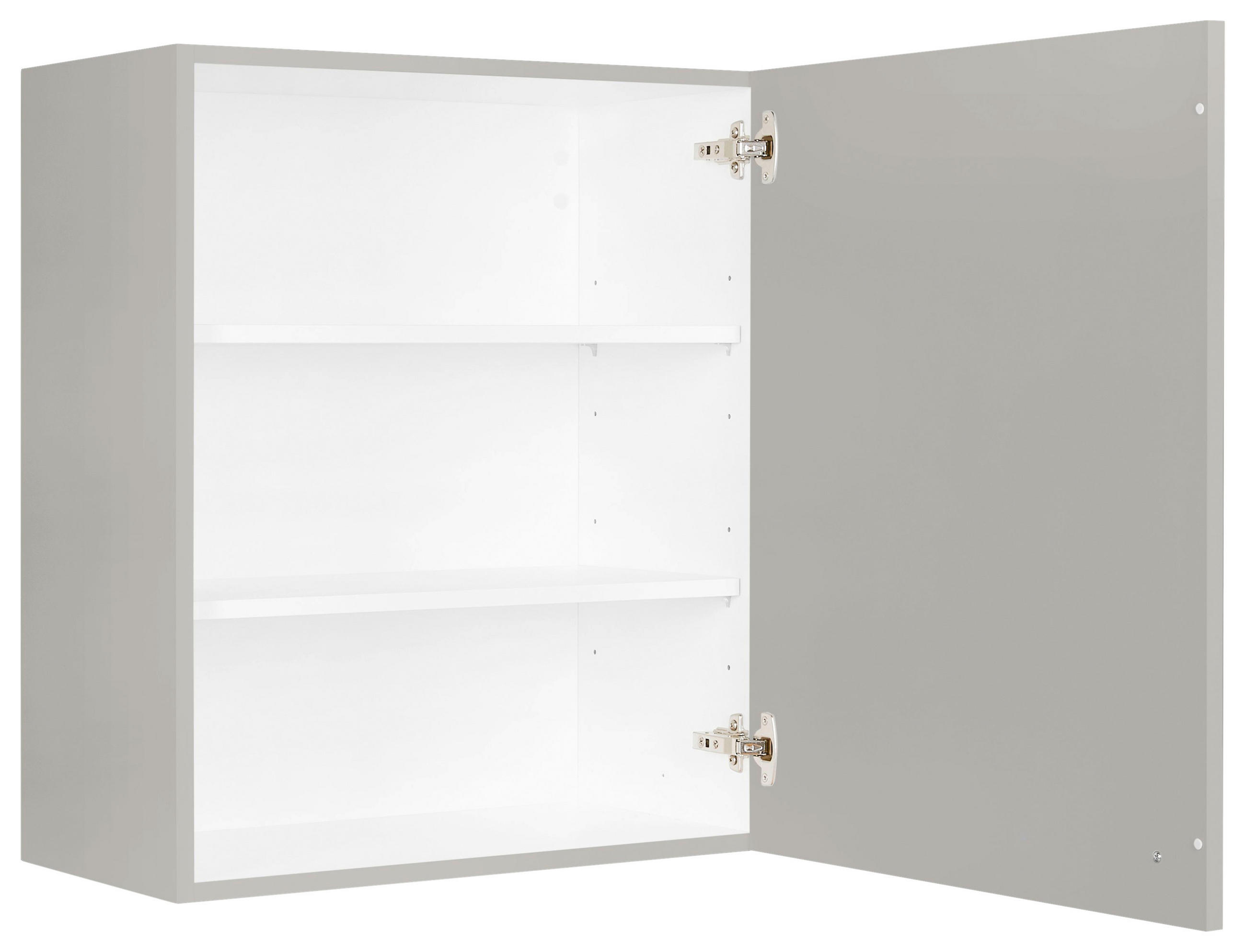 KÜCHENOBERSCHRANK 60/72/35 cm  in Grau  - Schwarz/Grau, MODERN, Holzwerkstoff/Metall (60/72/35cm) - Nobilia