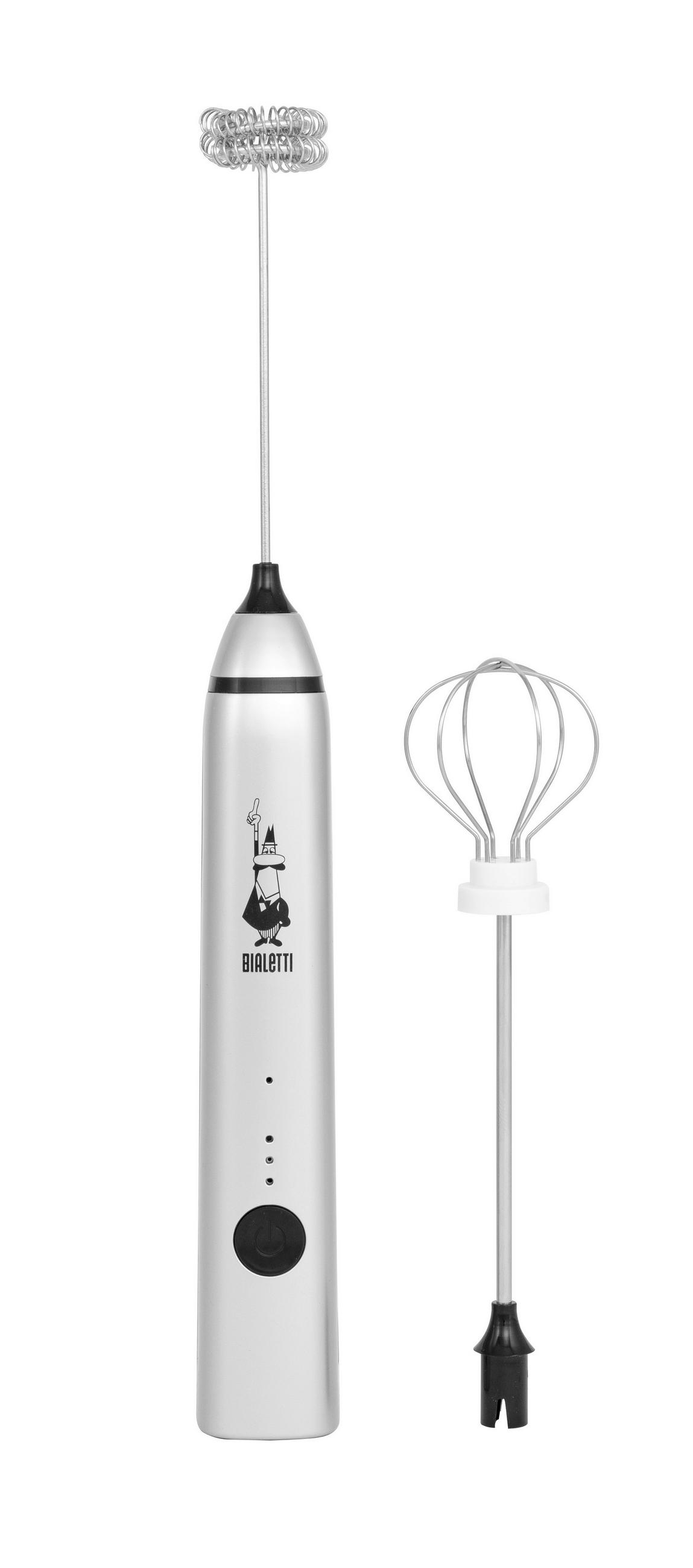 MILCHSCHÄUMER  - Silberfarben, Basics, Kunststoff/Metall (23/4.8/11cm) - Bialetti