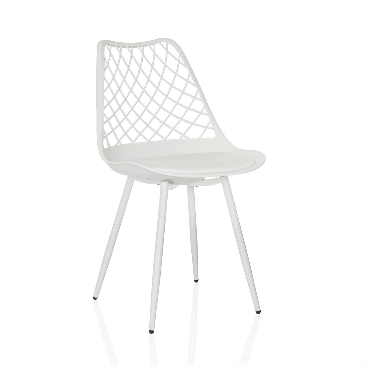 GARTENSTUHL Weiß  - Weiß, MODERN, Kunststoff/Metall (48/83/57cm) - MID.YOU