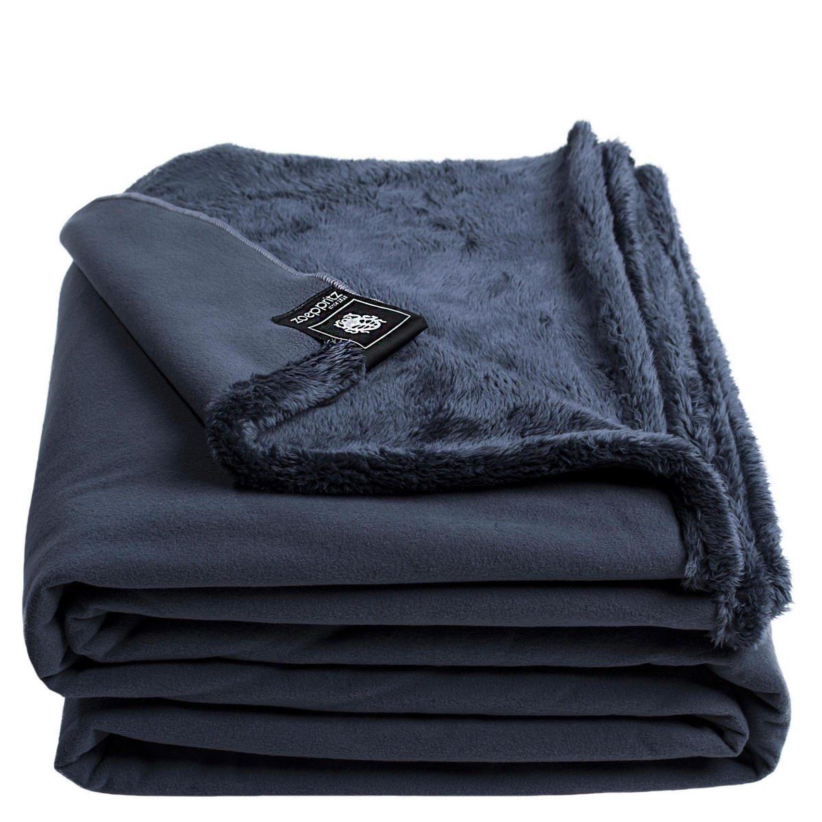 FELLDECKE Reborn Bliss 140/190 cm  - Anthrazit, KONVENTIONELL, Textil (140/190cm) - Zoeppritz