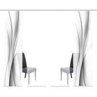 FLÄCHENVORHANG  4 Stück  halbtransparent   60/245 cm  - Grau, Design, Textil (60/245cm)