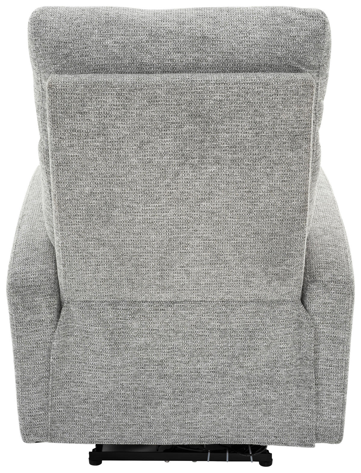 FERNSEHSESSEL  mit Webstoff Grau, Schwarz  - Schwarz/Grau, Design, Kunststoff/Textil (76/102/93cm) - Carryhome