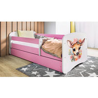 KINDER-/JUNIORBETT - Pink/Birkefarben, MODERN, Holz/Holzwerkstoff (80/160cm) - MID.YOU